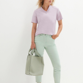 7/8-ové nohavice High Waist, z bavlneného mixu